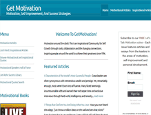 Tablet Screenshot of getmotivation.com